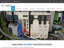 Tablet Screenshot of orbitmotionsystems.com